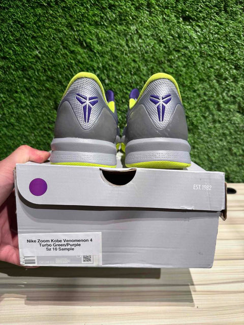 Nike Zoom Kobe Venomenon 4 Turbo Green/Purple Sz 10 Sample