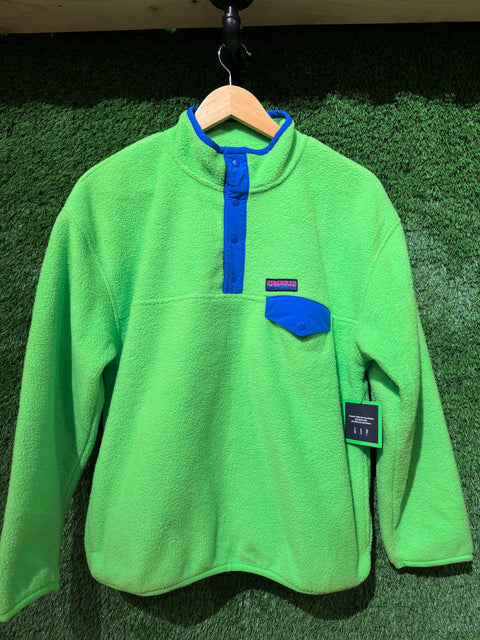 NWT Unique GAP Y2k Neon Green Snap T Arctic Fleece Sz Youth XXL