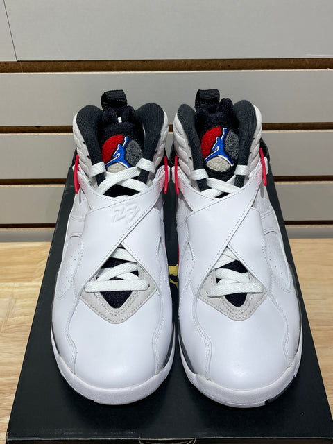 Jordan 8 Retro White True Red (2025) (GS) Sz 7Y