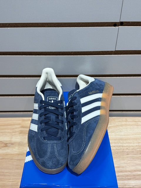 adidas Gazelle Indoor Night Indigo Off White Gold Metallic Sz 7
