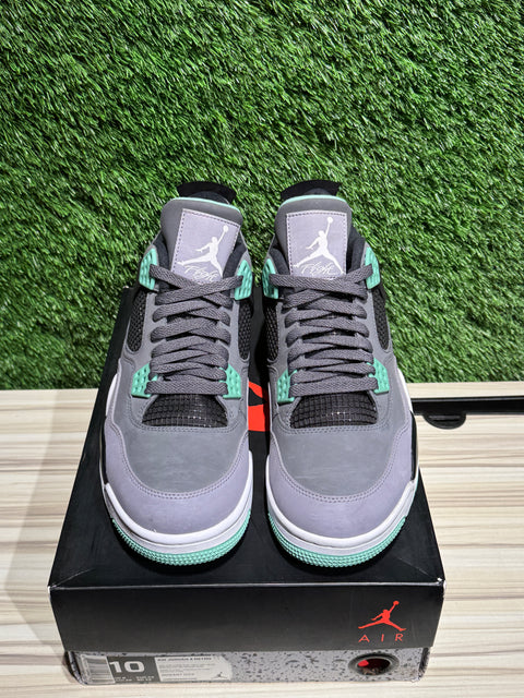 Jordan 4 Retro Green Glow Sz 10