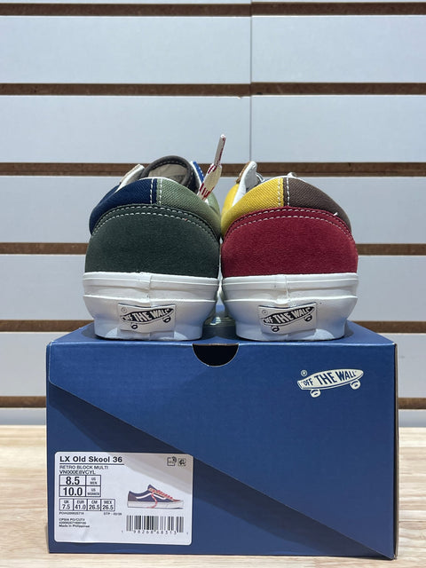 Vans Old Skool 36 LX Mismatched Color Block Sz 8.5