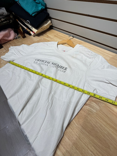 Jordan Official Flight Club Member White Tee Sz XL