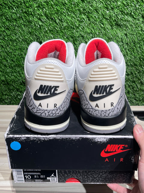 Jordan 3 Retro White Cement Reimagined Sz 10M
