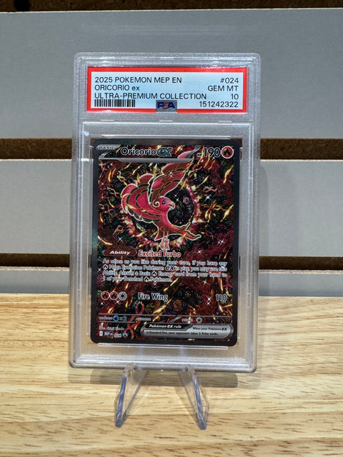 2025 POKEMON MEP EN ORICORIO ex ULTRA-PREMIUM COLLECTION PSA 10