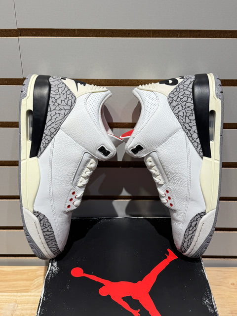 Jordan 3 Retro White Cement Reimagined Sz 10.5