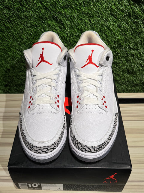 Jordan 3 Retro Free Throw Line White Cement Sz 10.5M.