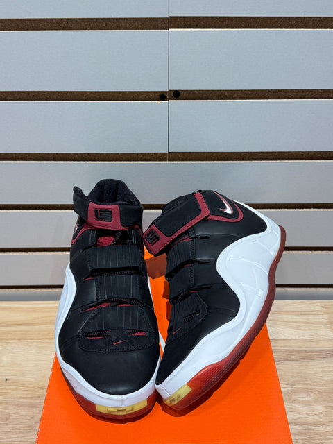 2006 Nike Lebron Zoom 4 Black Red White Sz 6.5Y