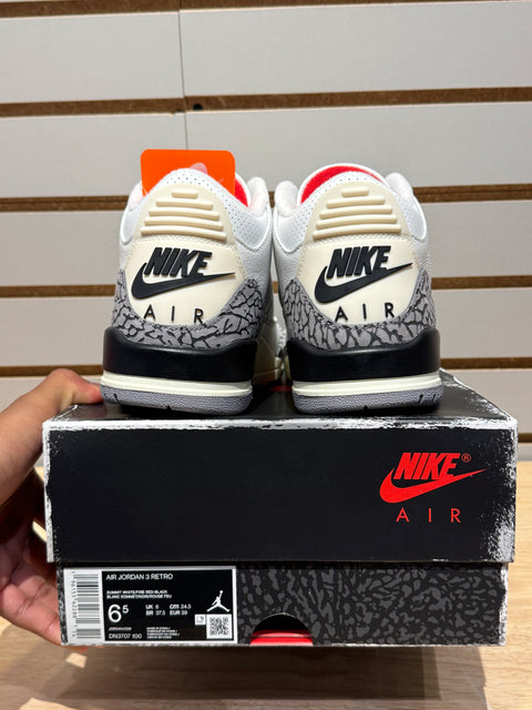 Jordan 3 Retro White Cement Reimagined Sz 6.5M