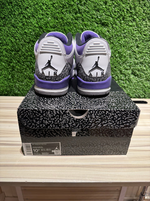 Jordan 3 Retro Dark Iris Sz 10.5M