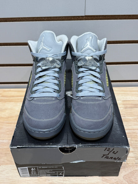 Jordan 5 Retro Wolf Grey (2011) (GS) Sz 6.5Y