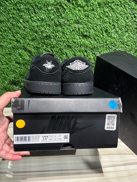 Jordan 1 Retro Low OG SP Travis Scott Black Phantom Sz 11.5M.