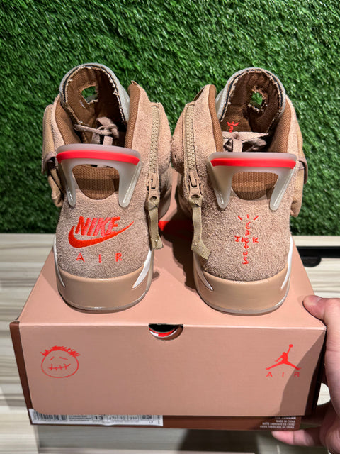 Jordan 6 Retro Travis Scott British Khaki Sz 13M