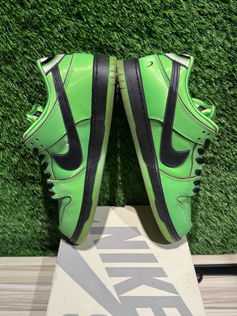 Nike SB Dunk Low The Powerpuff Girls Buttercup Sz 9