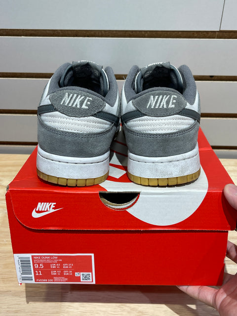 Nike Dunk Low Smoke Grey Gum 3M Swoosh Sz 9.5
