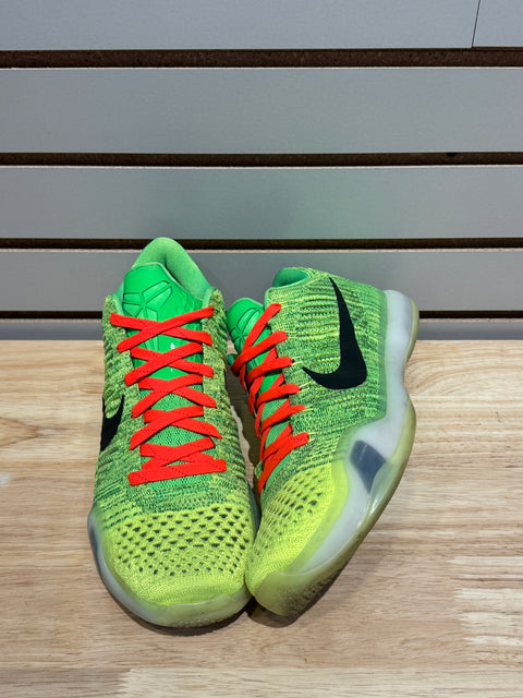 Nike Kobe 10 Elite Low NikeiD "Grinch" Sz 10.5