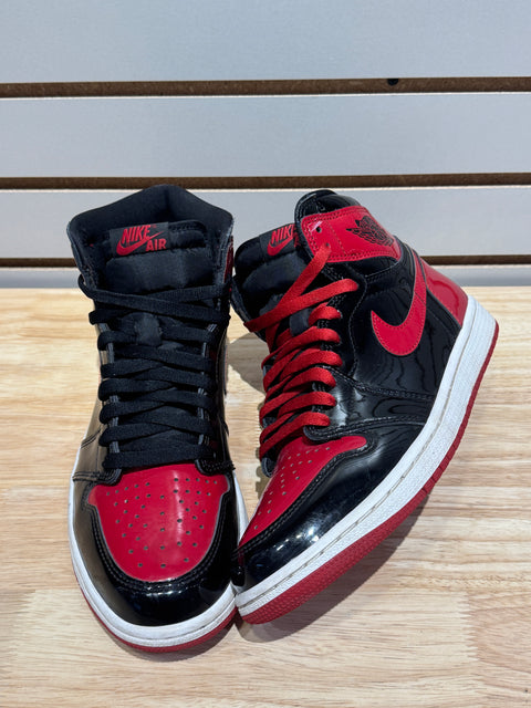 Jordan 1 Retro High OG Patent Bred Sz 9M