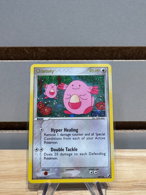 Chansey #20/115 Pokemon Unseen Forces (Reverse Holo)