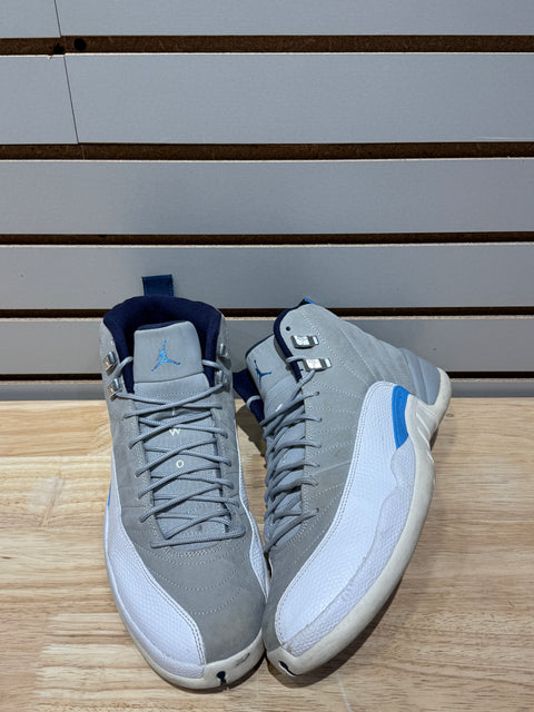 Jordan 12 Retro Grey University Blue Sz 10.5