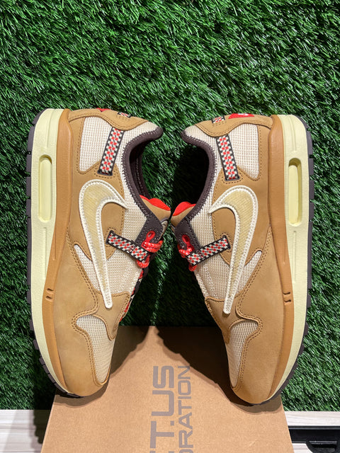 Nike Air Max 1 Travis Scott Cactus Jack Wheat Lemon Drop Sz 9M