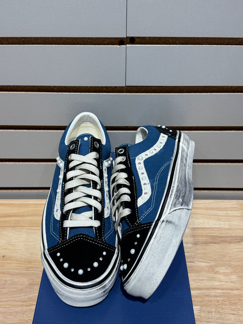 Vans LX Old Skool 36 Pearlized Pack Black Navy Sz 10