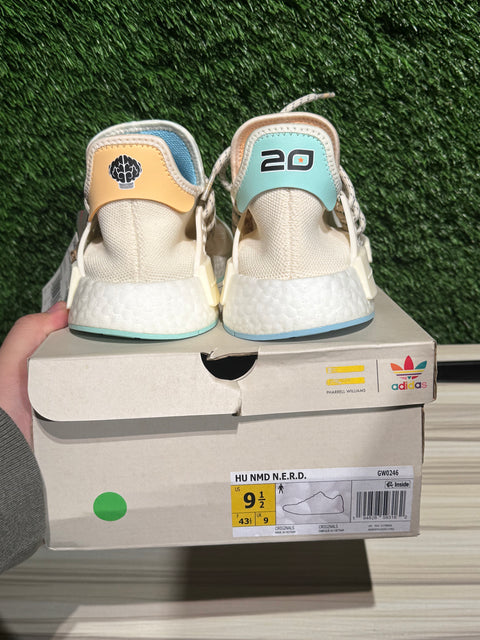 adidas NMD HU Pharrell NERD Chalk White Sz 9.5