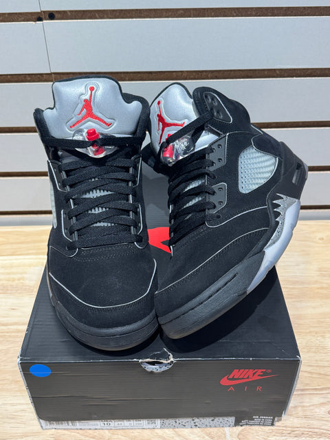 Jordan 5 Retro OG Black Metallic Reimagined Sz 10M