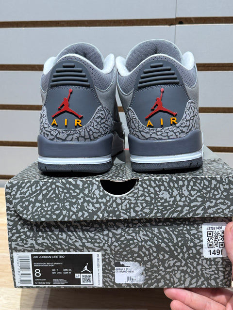 Jordan 3 Retro Cool Grey (2021) Sz 8