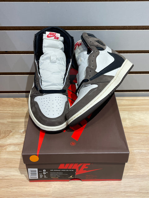 Jordan 1 Retro High OG SP Travis Scott Mocha Siz 8