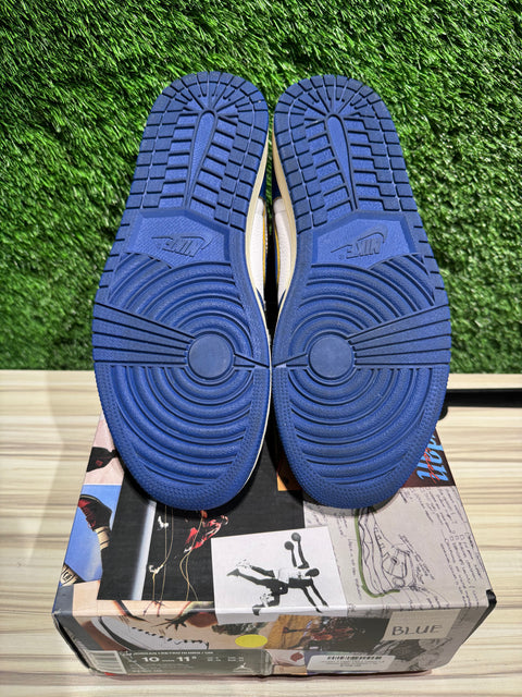 Jordan 1 Retro High Union Los Angeles Storm Blue Sz 10M
