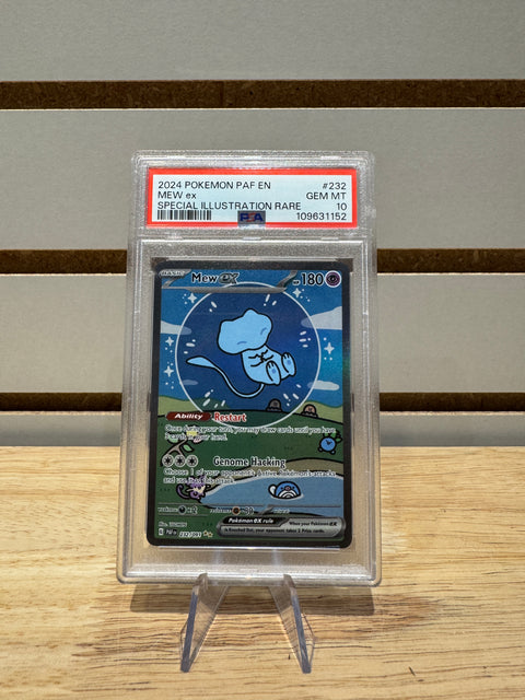 Mew ex 2023 Pokémon Scarlet & Violet Paldean Fates Special Illustration Rare 232/091 PSA 10