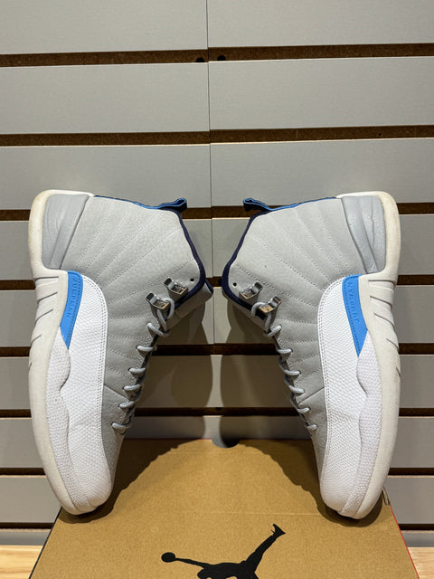 Jordan 12 Retro Grey University Blue Sz 10.5