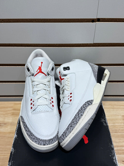 Jordan 3 Retro White Cement Reimagined Sz 8.5