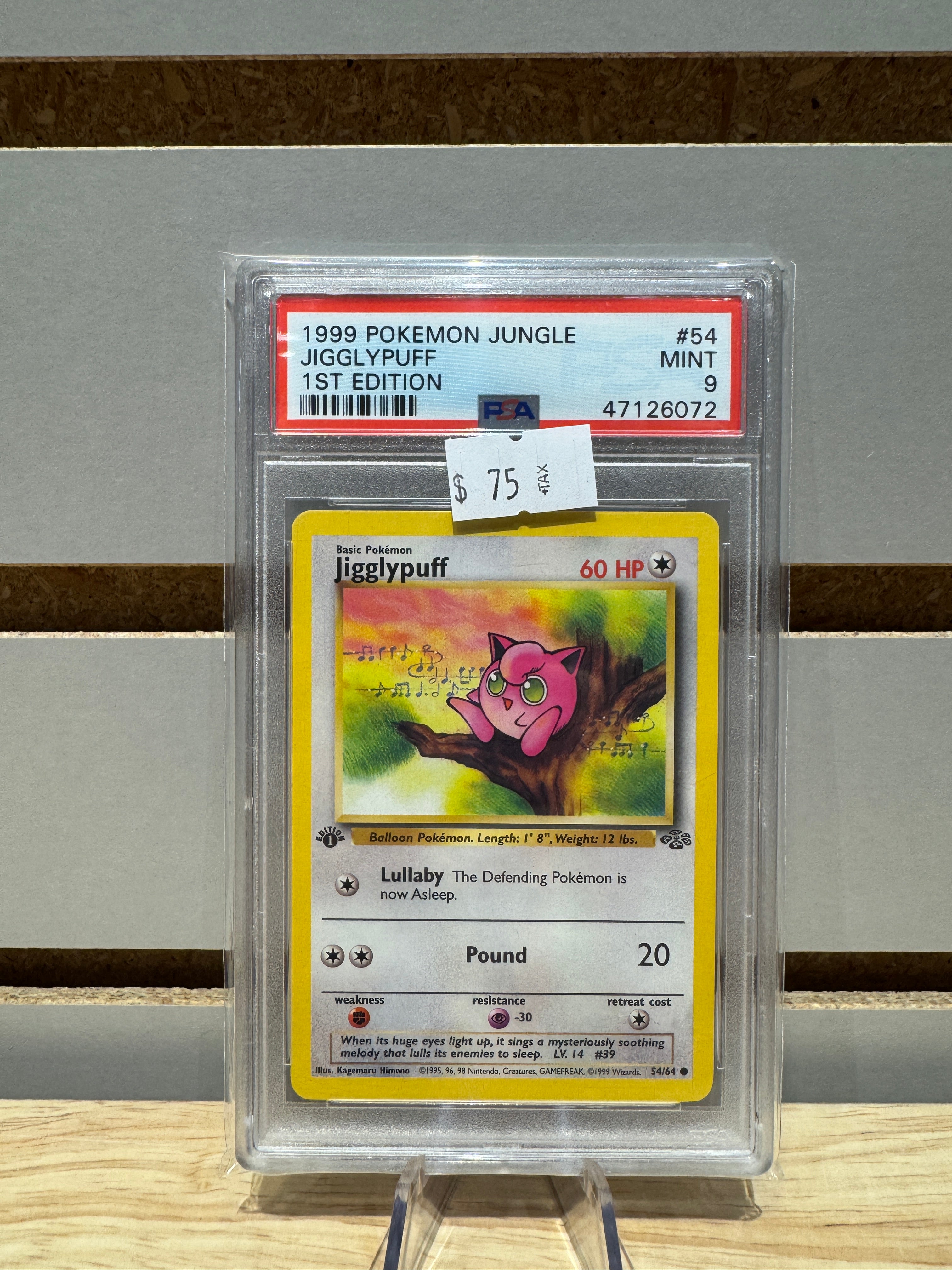 first edition jigglypuff pokemon card 1999 Pokémon Jungle 1st PSA MNT 9 Pack Size:25 [2] Pound (20) Togepi Pokemon 23k Gold Reign of Jafar sealed
