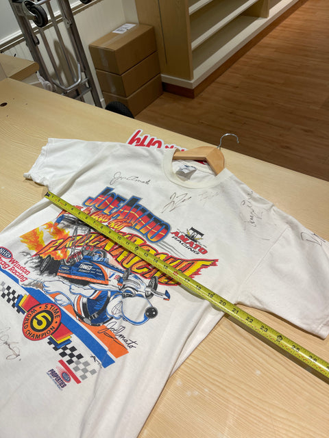 Vintage *SIGNED* 1998 Joe Amato NHRA Racing Tee Sz L