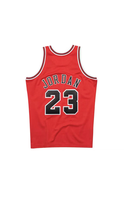NWT Mitchell & Ness Michael Jordan Chicago Bulls 1997-98 Red Authentic Jersey Sz 40(M)