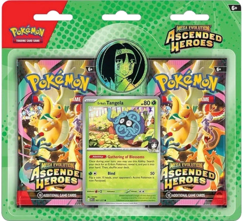 2026 Pokémon Mega Evolution Ascended Heroes Erika's Tangela Blister Pack