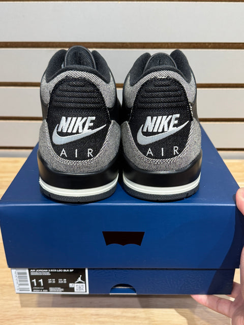 Jordan 3 Retro Levi’s Black Sz 11