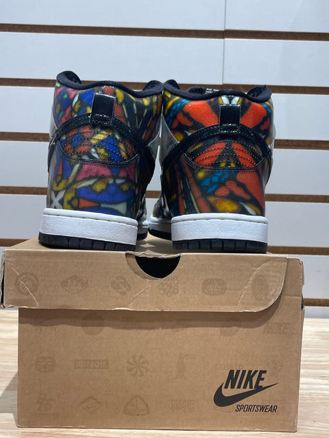 Nike SB Dunk High Concepts Stained Glass Sz 9.5