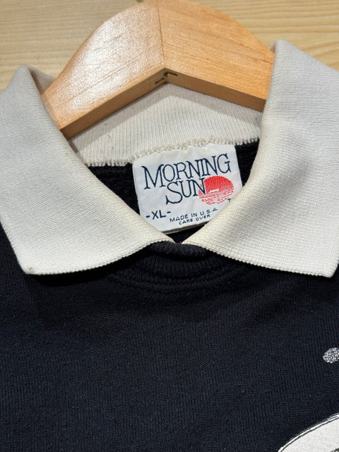 Unique VTG Jazz 90s Music Collared L/S Sz XL