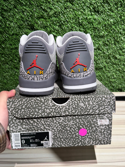 Jordan 3 Retro Cool Grey (2021) Sz 9M