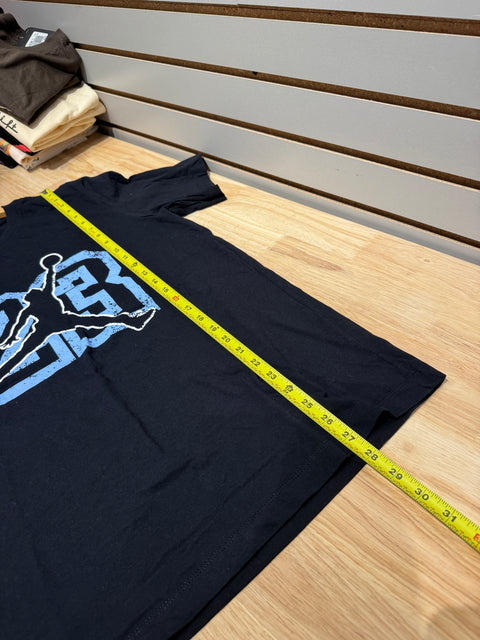Nike Air Jordan 23 Jumpman Black Blue Graphic Tee Shirt Sz L