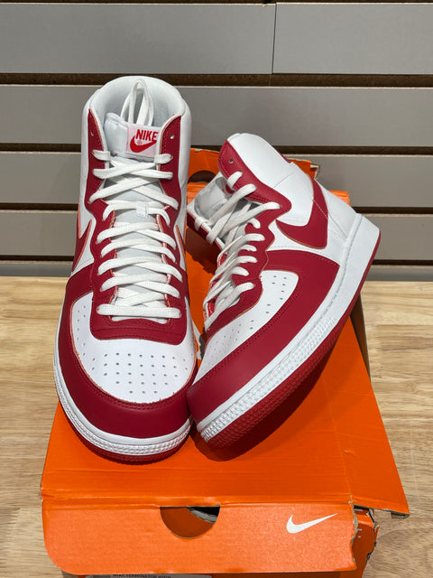 Nike Terminator High University Red White Sz 13