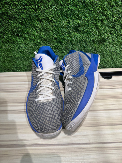 Nike Kobe 6 Medium Grey Varsity Royal Sz 11.5