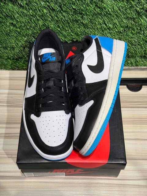 Jordan 1 Retro Low OG Black Dark Powder Blue (Women's) Sz 7M/8.5W