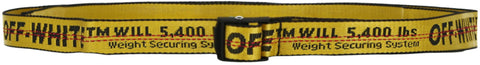 OFF-WHITE Mini Industrial Logo Belt Yellow