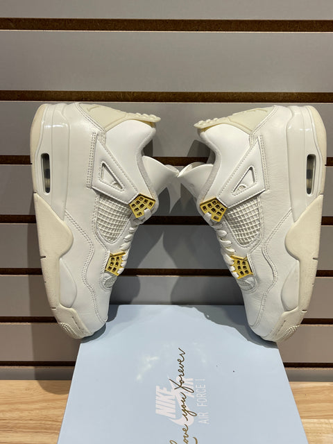 Jordan 4 Retro Metallic Gold (Women's) Sz 9W/7.5M