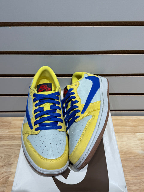Jordan 1 Retro Low OG SP Travis Scott Canary (Women's) Sz 8.5M/10W