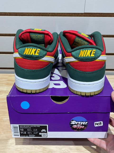 Nike SB Dunk Low Pro PRM Seattle Supersonics Sz 10