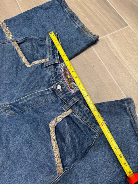 Bombshell Hooks Light Wash Wide-Leg Blue Denim Jeans